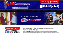 Desktop Screenshot of mkelectricman.com